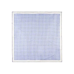 E.Marinella FOULARD|FOULARD IN SETA 90 BLU Small flower ispiration