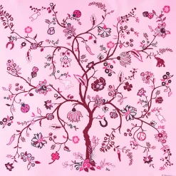 E.Marinella FOULARD|FOULARD IN SETA 90 BORDEAUX L'albero della vita