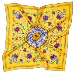 E.Marinella FOULARD|FOULARD IN SETA 90 GIALLO Un'estate caprese