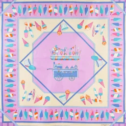 E.Marinella FOULARD|FOULARD IN SETA 90 LILLA La gelateria