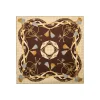E.Marinella FOULARD|FOULARD IN SETA 90 MARRONE SCURO Microfantasia, nappine e chiavi