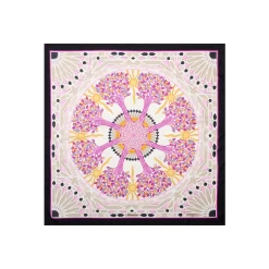 E.Marinella FOULARD|FOULARD IN SETA 90 NERO Mosaico