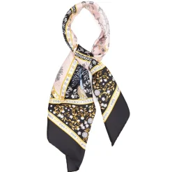 E.Marinella FOULARD|FOULARD IN SETA NERO Napoli terra mia