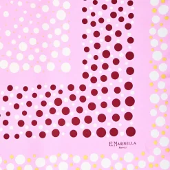 E.Marinella FOULARD|FOULARD IN SETA 65 ROSA Eleganza a pois