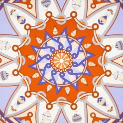 E.Marinella FOULARD|FOULARD IN SETA 90 ROSA Le mongolfiere