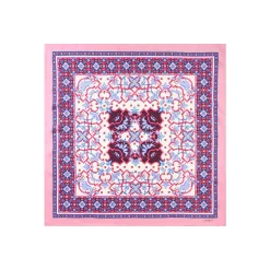 E.Marinella FOULARD|FOULARD IN SETA 90 ROSA Maiolica mediterranea
