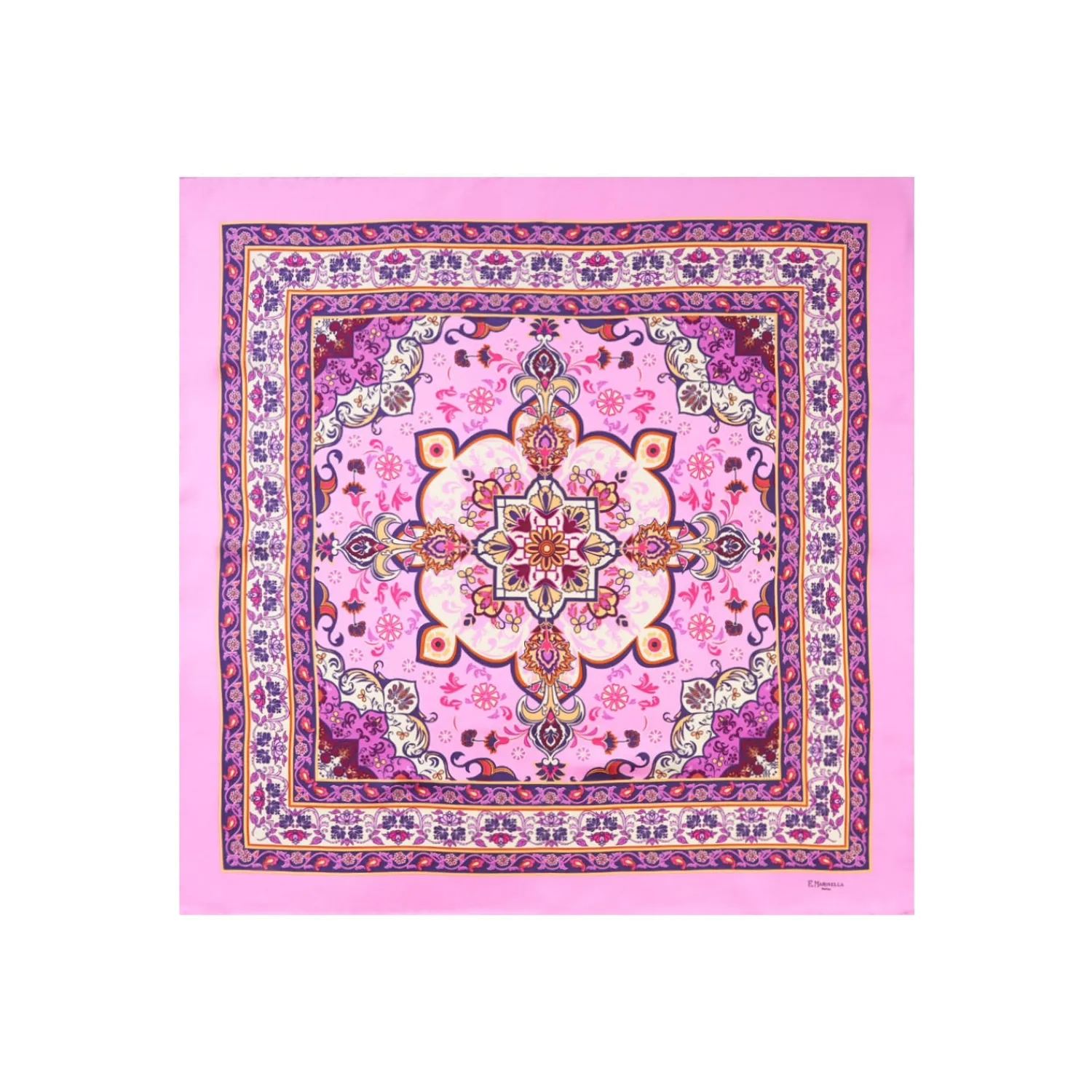 E.Marinella FOULARD|FOULARD IN SETA 90 ROSA Mediterranean vibes