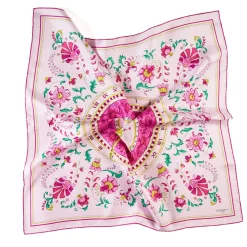 E.Marinella FOULARD|FOULARD IN SETA 90 ROSA Un'estate caprese
