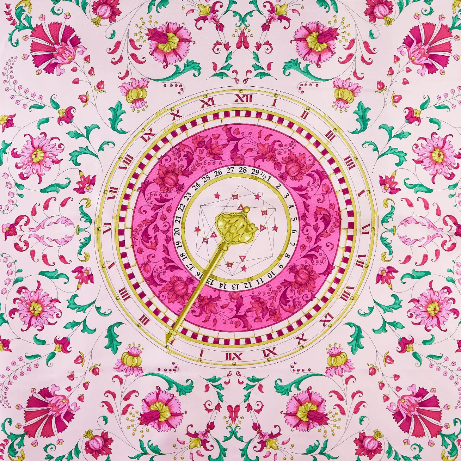E.Marinella FOULARD|FOULARD IN SETA 90 ROSA Un'estate caprese