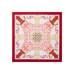 E.Marinella FOULARD|FOULARD IN SETA 90 ROSSO Divinita’
