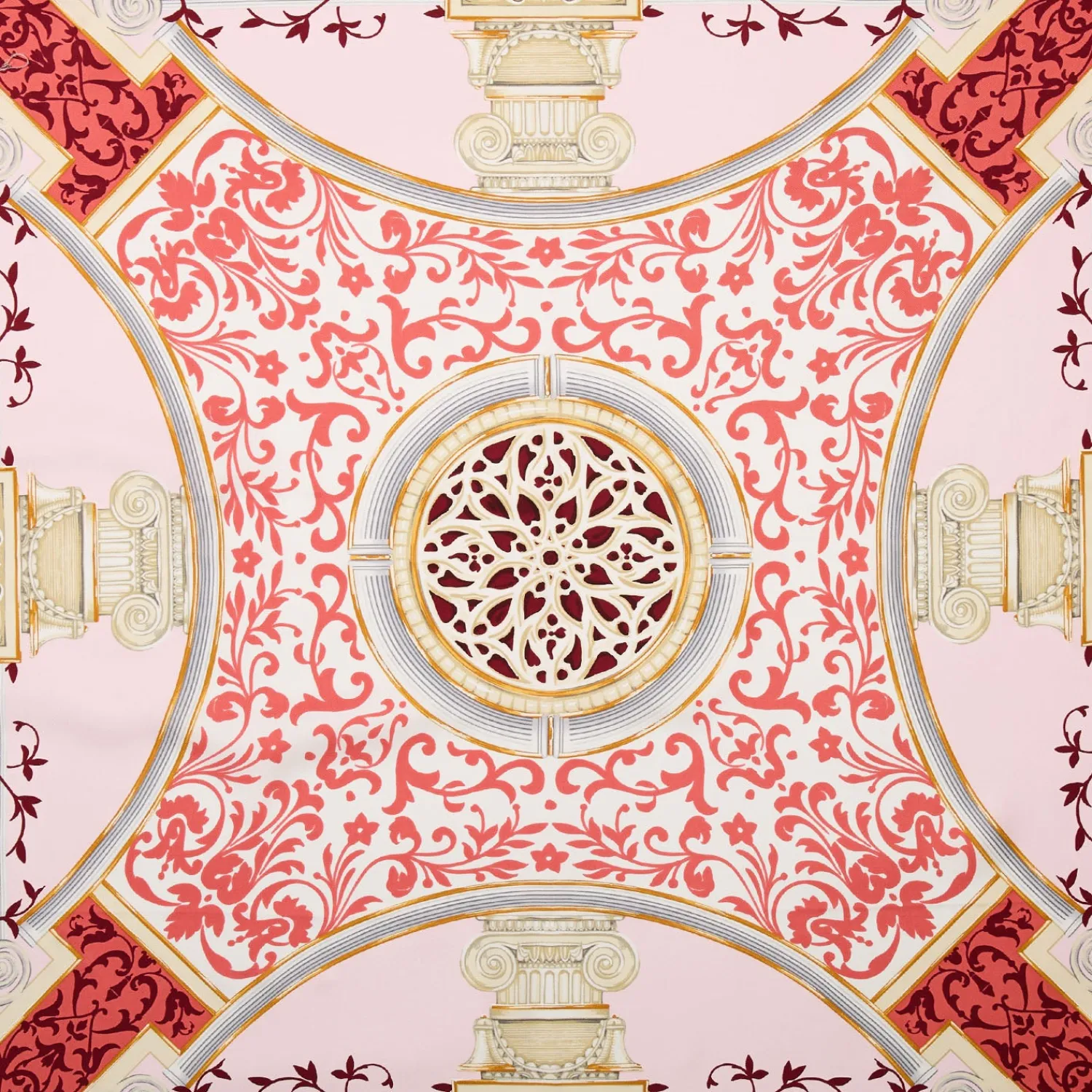 E.Marinella FOULARD|FOULARD IN SETA 90 ROSSO Divinita’