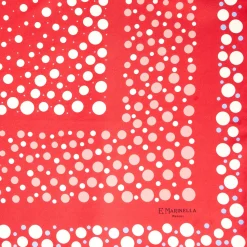 E.Marinella FOULARD|FOULARD IN SETA 65 ROSSO Eleganza a pois