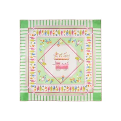 E.Marinella FOULARD|FOULARD IN SETA 90 VERDE CHIARO La gelateria