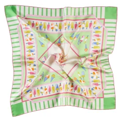E.Marinella FOULARD|FOULARD IN SETA 90 VERDE CHIARO La gelateria
