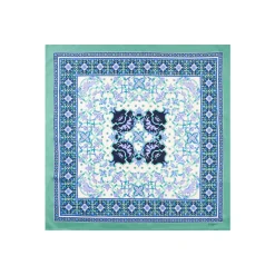 E.Marinella FOULARD|FOULARD IN SETA 90 VERDE CHIARO Maiolica mediterranea