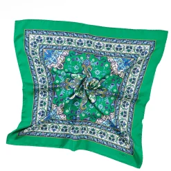 E.Marinella FOULARD|FOULARD IN SETA 90 VERDE Mediterranean vibes