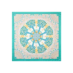 E.Marinella FOULARD|FOULARD IN SETA 90 VERDE Mosaico