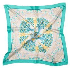 E.Marinella FOULARD|FOULARD IN SETA 90 VERDE Mosaico