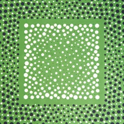 E.Marinella FOULARD|FOULARD IN SETA 65 VERDE OLIVA Eleganza a pois