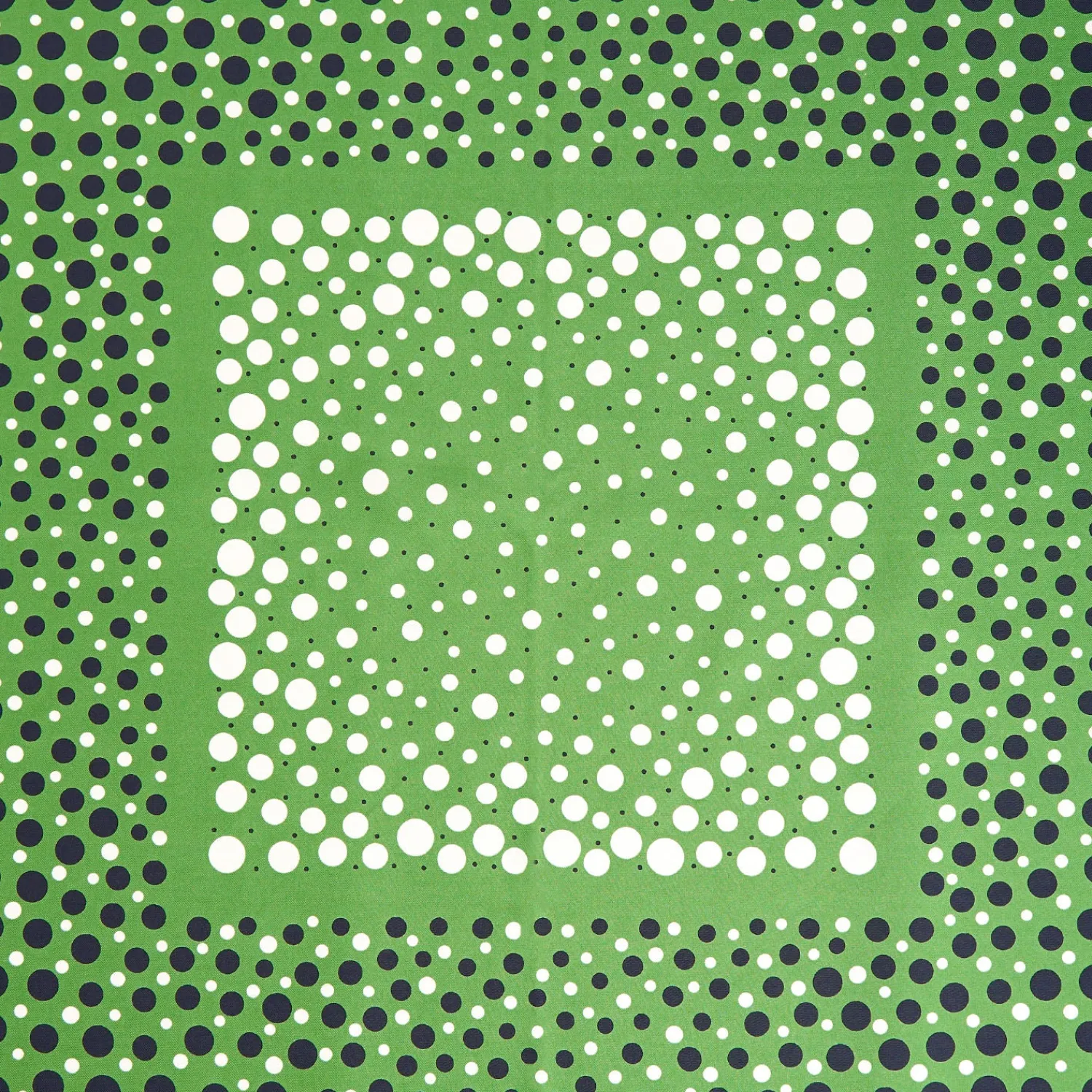 E.Marinella FOULARD|FOULARD IN SETA 65 VERDE OLIVA Eleganza a pois