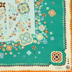 E.Marinella FOULARD|FOULARD IN SETA 90 VERDE World of archivio flowers 1961