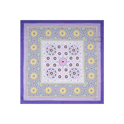 E.Marinella FOULARD|FOULARD IN SETA 90 VIOLA Mosaico