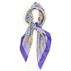 E.Marinella FOULARD|FOULARD IN SETA 90 VIOLA Mosaico