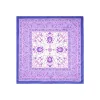 E.Marinella FOULARD|FOULARD IN SETA 90 VIOLA Motivo damascato