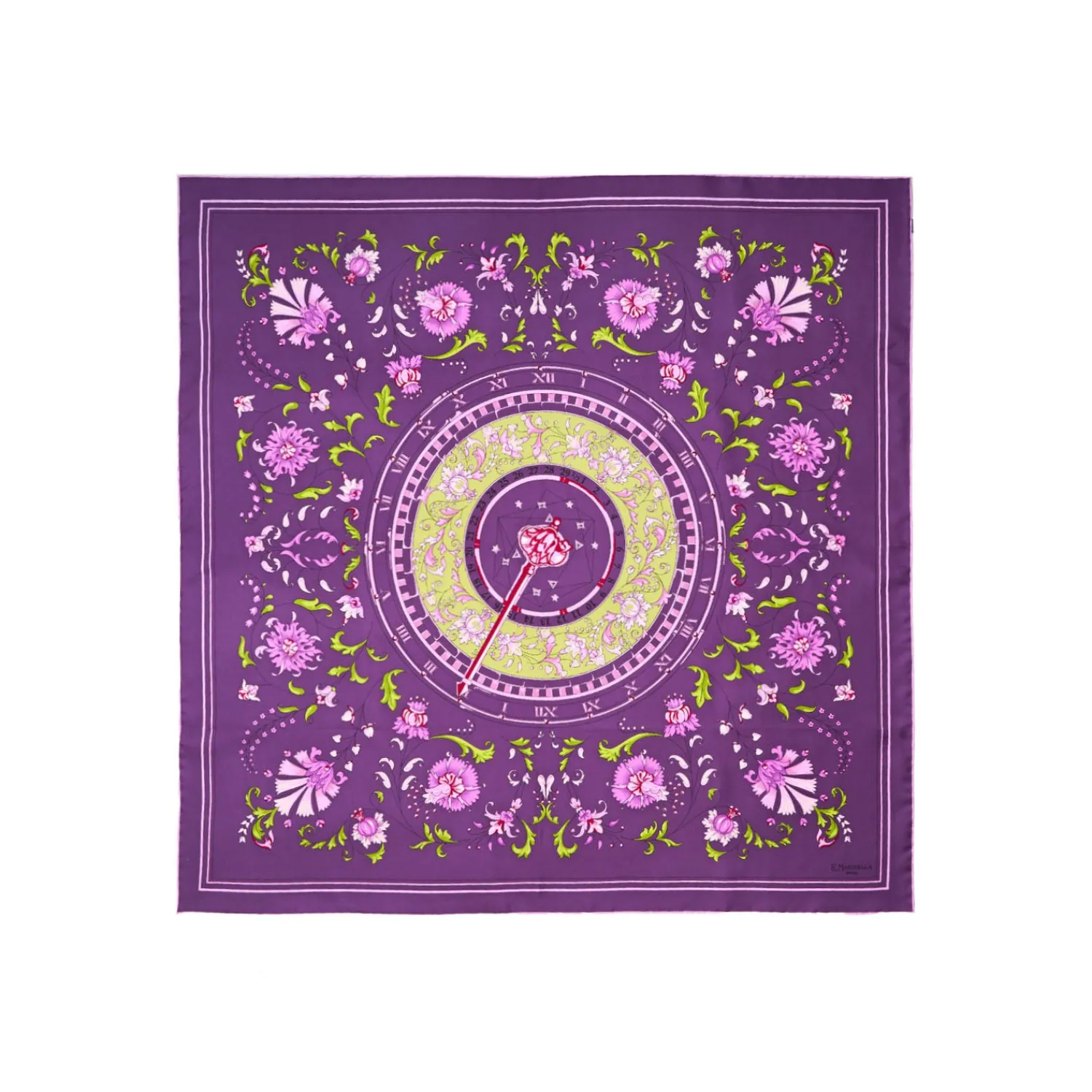 E.Marinella FOULARD|FOULARD IN SETA 90 VIOLA Un'estate caprese