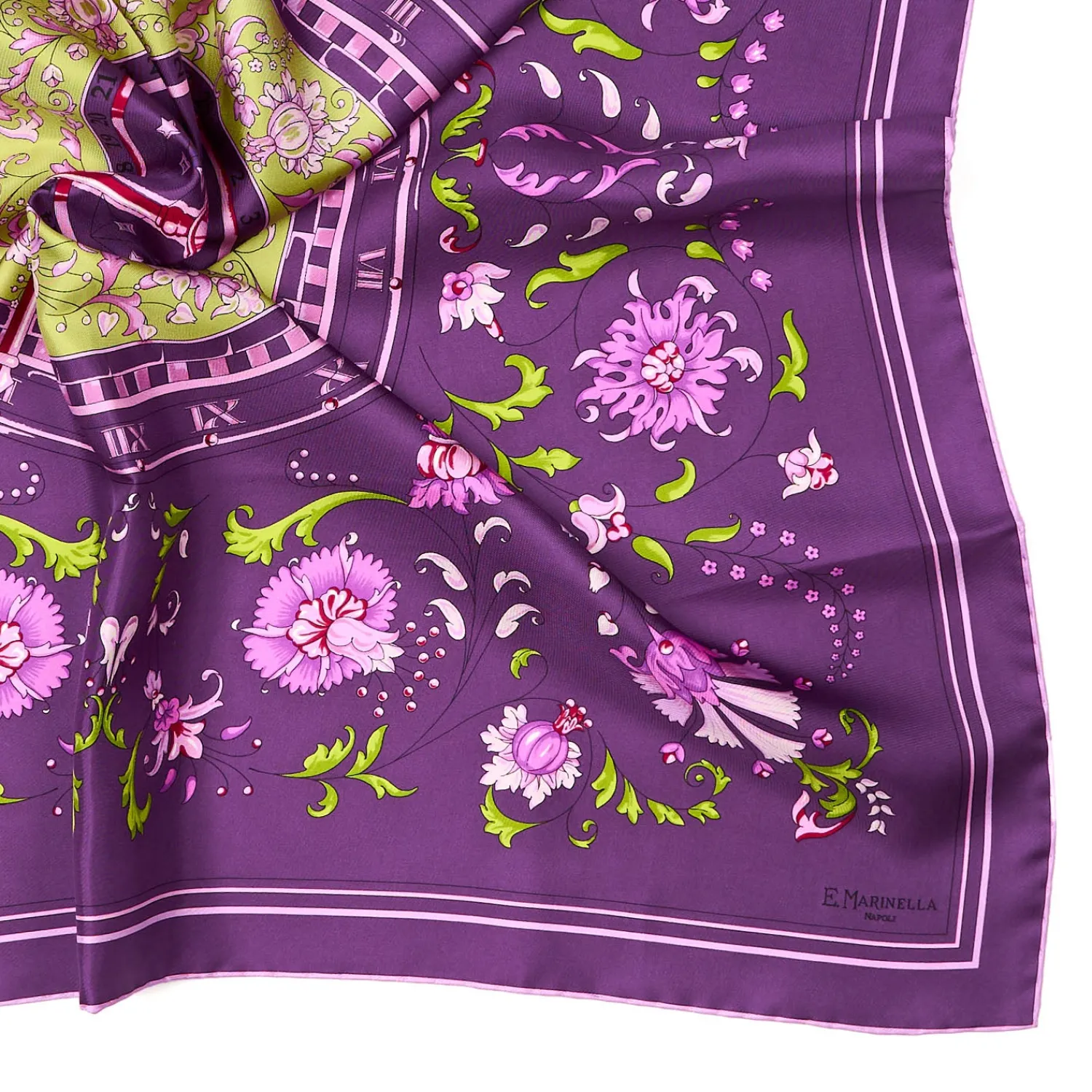 E.Marinella FOULARD|FOULARD IN SETA 90 VIOLA Un'estate caprese