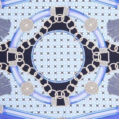 E.Marinella FOULARD|FOULARD ROMBO IN SETA BLU Collezione lucky charm