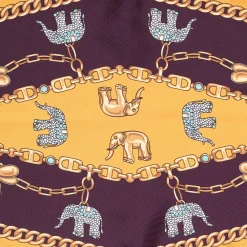 E.Marinella FOULARD|FOULARD ROMBO IN SETA GIALLO Collezione lucky charm