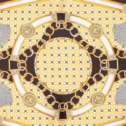 E.Marinella FOULARD|FOULARD ROMBO IN SETA MARRONE SCURO Collezione lucky charm