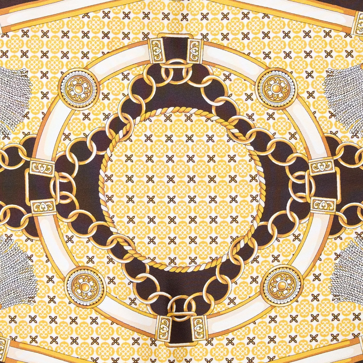 E.Marinella FOULARD|FOULARD ROMBO IN SETA MARRONE SCURO Collezione lucky charm