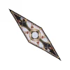 E.Marinella FOULARD|FOULARD ROMBO IN SETA NERO Collezione lucky charm