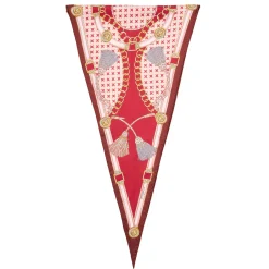 E.Marinella FOULARD|FOULARD ROMBO IN SETA ROSSO Collezione lucky charm