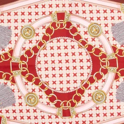 E.Marinella FOULARD|FOULARD ROMBO IN SETA ROSSO Collezione lucky charm