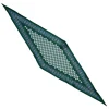 E.Marinella Foulard|FOULARD ROMBO IN SETA VERDE SCURO Microfantasia fiore