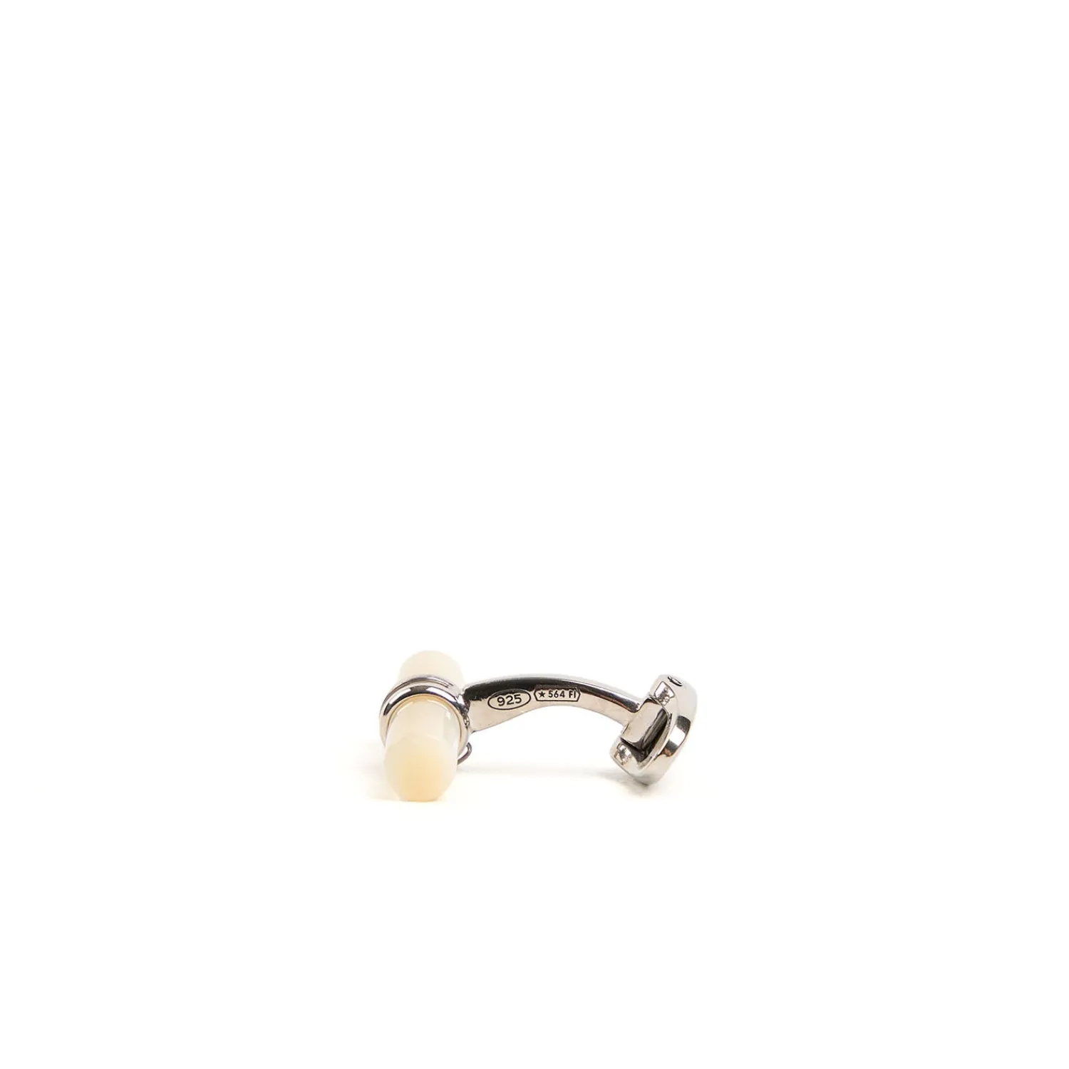 E.Marinella Accessori Per Lo Sposo|Accessori Per Il Padre Degli Sposi|GEMELLI DA POLSO BARRETTA CON MADREPERLA In argento