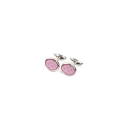 E.Marinella Gemelli|GEMELLI DA POLSO IN ARGENTO ROSACon microfantasia fiore