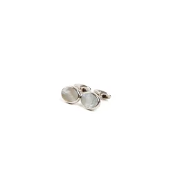 E.Marinella Accessori Per Lo Sposo|Gemelli|GEMELLI DA POLSO OVALE CON MADREPERLA In argento