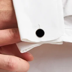 E.Marinella Gemelli|GEMELLI DA POLSO TONDO CON ONICE In argento