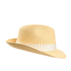 E.Marinella Cappelli|Cappelli|PANAMA MODELLO FEDERICO CON CINTA IN SETA BIANCA, 56 CM E. marinella x borsalino