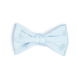 E.Marinella Papillon|PAPILLON ANNODATO IN SETA AZZURRO Tinta unita