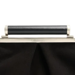 E.Marinella Mini Bag|PARTY CLUTCH NERA In camoscio e pelle