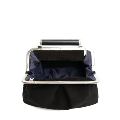 E.Marinella Mini Bag|PARTY CLUTCH NERA In camoscio e pelle
