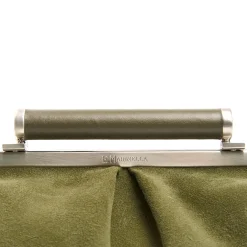 E.Marinella Mini Bag|PARTY CLUTCH VERDE OLIVA In camoscio e pelle