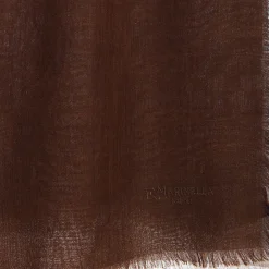E.Marinella Sciarpe Invernali|Sciarpe Invernali|PASHMINA AZZURRA E MARRONE EFFETTO SFUMATO In cashmere