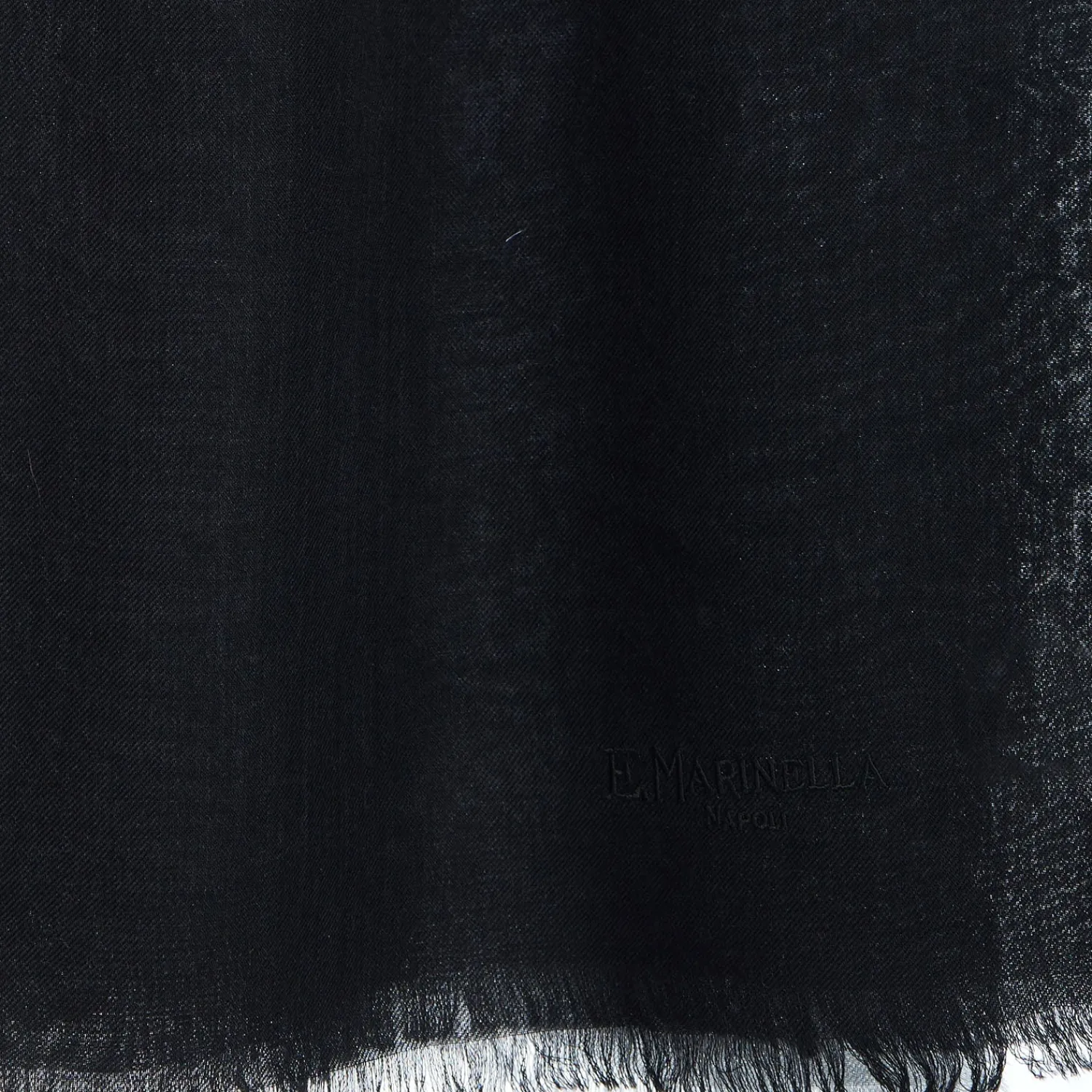 E.Marinella Sciarpe Invernali|Sciarpe Invernali|PASHMINA NERA E GRIGIA EFFETTO SFUMATO In cashmere