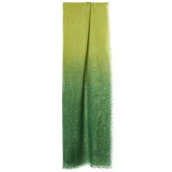 E.Marinella Sciarpe Invernali|PASHMINA VERDE EFFETTO SFUMATO In cashmere
